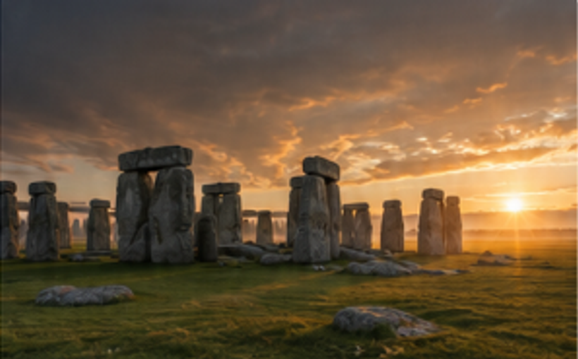 Stonehenge at sunset