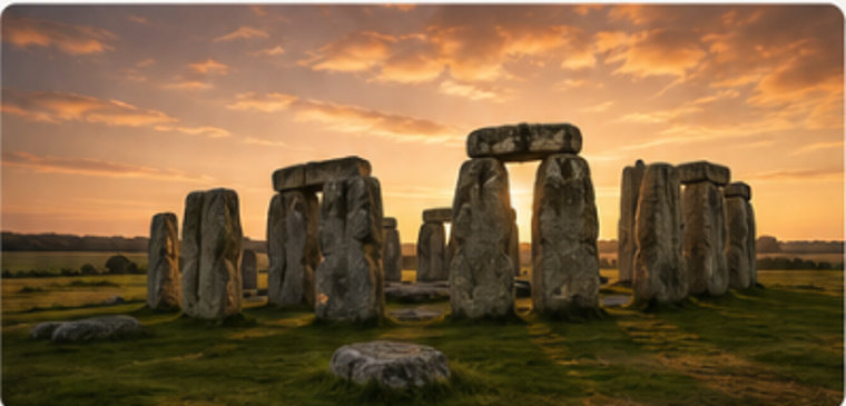 Stonehenge at sunset
